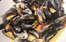 传统法国菜谱略改 小洋葱白酒淡菜/贻贝/青口 Moules marinière