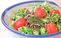 超凉爽夏日蔬菜荞麦凉面@坏露露的露台食光