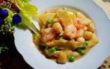 虾仁鲜贝炒冬笋