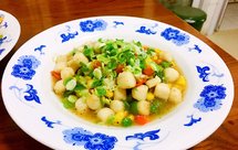 杂蔬黑椒鲜贝柱