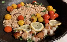 罗勒柠檬香煎鲜贝