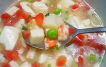 海鲜豆腐羹（最鲜最快手的汤羹）