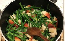 北极贝炒韭菜花