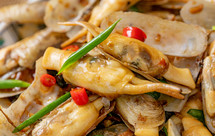 神级下酒菜【XO酱辣炒蛏子】，鲜嫩会爆汁