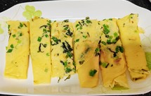 紫菜虾米鸡蛋饼