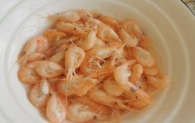 白灼盐水海白虾