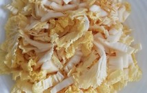 清口的凉拌白菜心