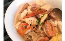 春笋河蚌咸豆腐煲