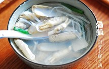 月子餐：白萝卜蛏子汤（增进食欲）