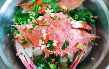 清蒸蒜蓉梭子蟹粉丝