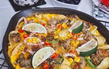 海鲜贝壳意面煎饼