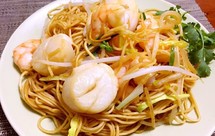 海鲜贝柱干炒面