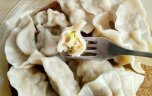 牛心菜鲜贝饺子