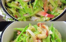 夏日凉拌菜荷兰豆拌北极贝