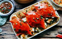 蒜蓉粉丝蒸梭子蟹