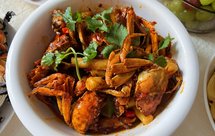 香辣大闸蟹炒年糕