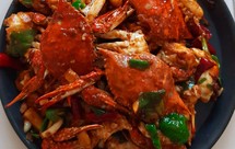 香辣梭子蟹炒年糕