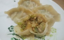 大白菜扇贝馅蒸饺