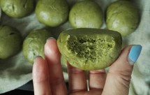 大麦若叶红糖包子