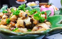 鲍鱼干贝XO酱蒸腐皮鸡翅仙贝丁