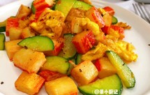 蟹肉棒炒黄瓜|马克西姆不粘锅