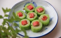 蟹肉棒蒸丝瓜