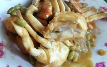 时令咖喱梭子蟹毛豆子