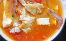 蕃茄梭子蟹豆腐煲
