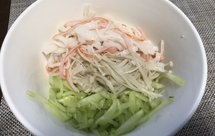 凉拌三丝金针菇蟹肉棒黄瓜