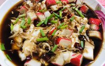 虾米蟹肉棒蒸豆腐