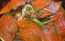 西红柿梭子蟹煲