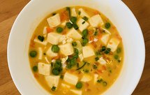 素食版蟹黄豆腐：咸蛋黄豆腐