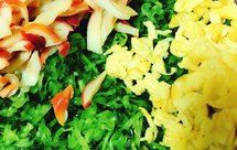 黄瓜鸡蛋北极贝饺子