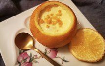 香橙蟹粉蒸蛋羹