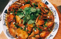 六月黄大闸蟹炒年糕