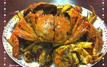 华丽丽的香辣大闸蟹