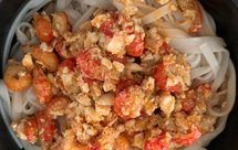 咸蛋龙虾尾盖面