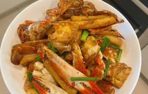 馋哭隔壁家的梭子蟹炒年糕