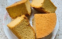 一个只有黄豆粉的6寸黄豆戚风蛋糕（自制黄豆粉）