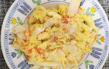 【无油 杜坎 一人食】蟹肉棒滑蛋