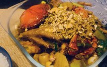 嗯哼,鸡脚蟹肉煲