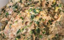 鲜肉虾仁鲜贝韭菜香菇饺子