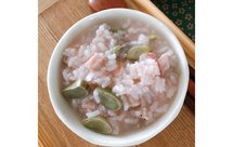 蚕豆虾米粥
