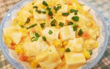 最最简单的蟹黄豆腐