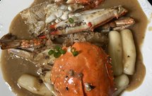 (毛/梭子/大闸)蟹炒年糕