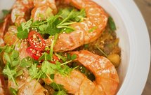 蟹黄大虾粉丝煲