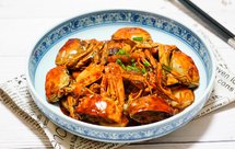 毛蟹(大闸蟹)炒年糕