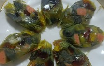 凉菜必备三色皮蛋肠