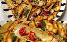 秒杀大排档的香辣炒蛏子！巨好吃的美味