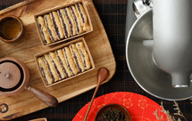 网红紫米豆面年糕